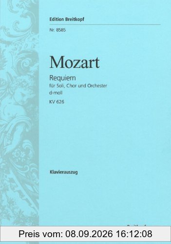 Requiem d-moll KV 626 - nach Eybler/Süßmayr vervollständigt von H.C. Robins Landon - Breitkopf Urtext - Klavierauszug (EB 8585)