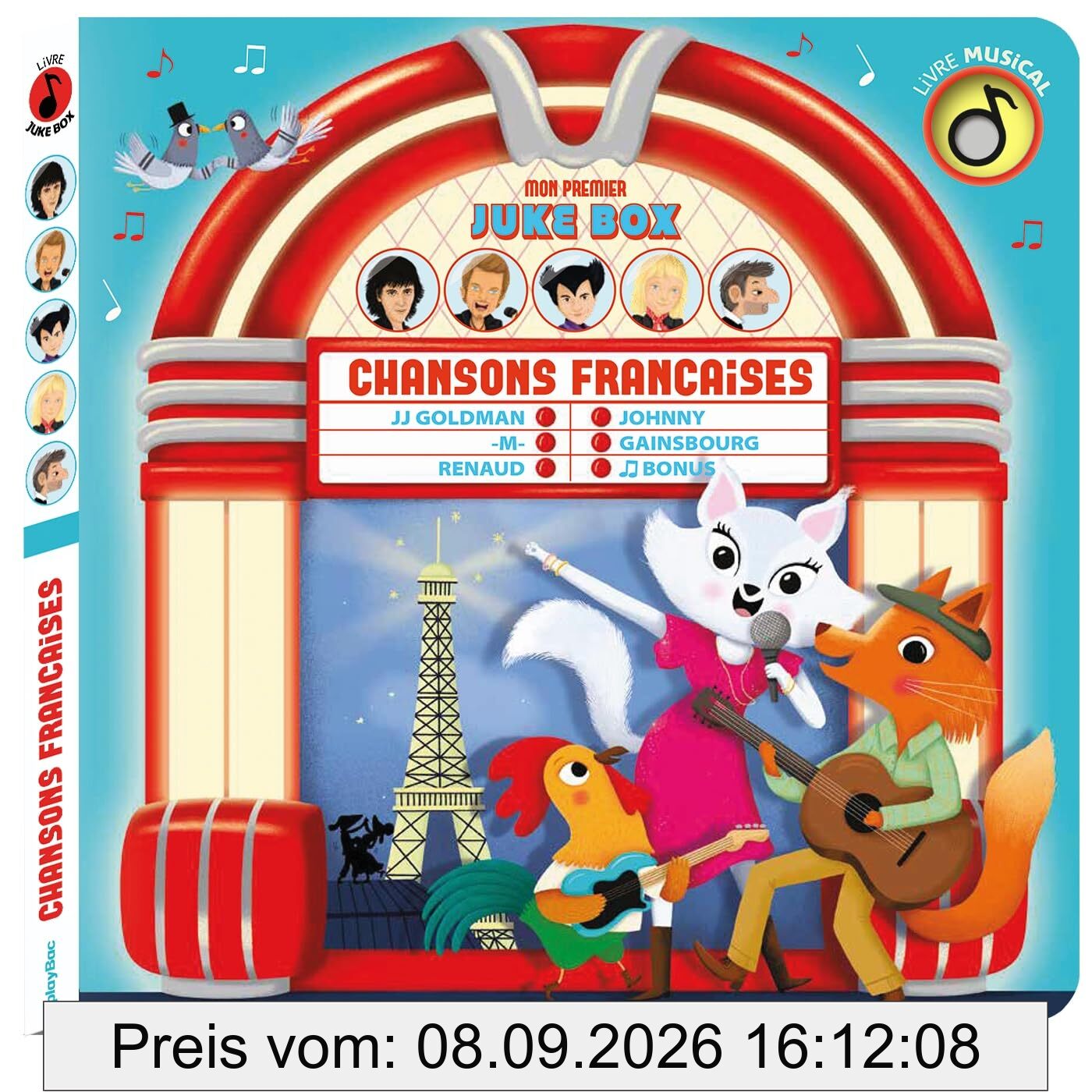 Mon premier jukebox : chansons françaises : Goldman, Gainsbourg, Johnny, Renaud, M