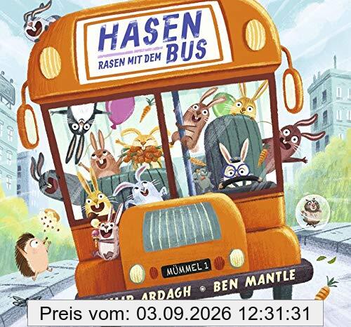 Hasen rasen mit dem Bus