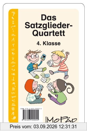 Das Satzglieder-Quartett: 4. Klasse