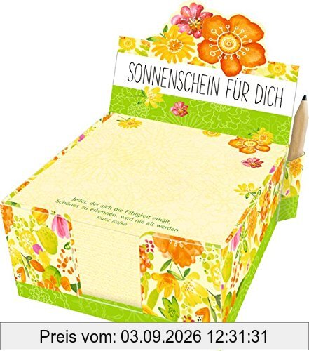 Zettelkästchen - Sonnenschein für dich