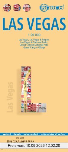 Las Vegas 1 : 20 000: Las Vegas, Las Vegas & Region, Las Vegas & National Parks, Grand Canyon National Park, Grand Canyon Village