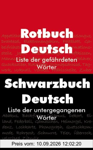 Rotbuch Deutsch Schwarzbuch Deutsch: Liste der gefährdeten und untergegangenen Wörter