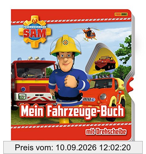 Feuerwehrmann Sam: Mein Fahrzeuge-Buch mit Drehscheibe: Pappbilderbuch mit Drehscheibe