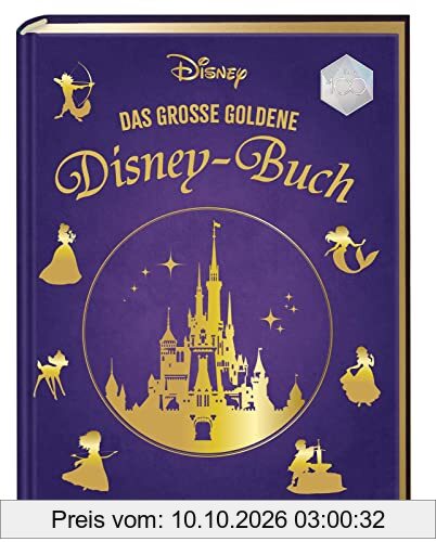 Disney: Das große goldene Disney-Buch: Vorlesebuch mit 5-Minuten-Geschichten zu 18 Disney-Klassikern | Edles Geschenkbuch für die ganze …