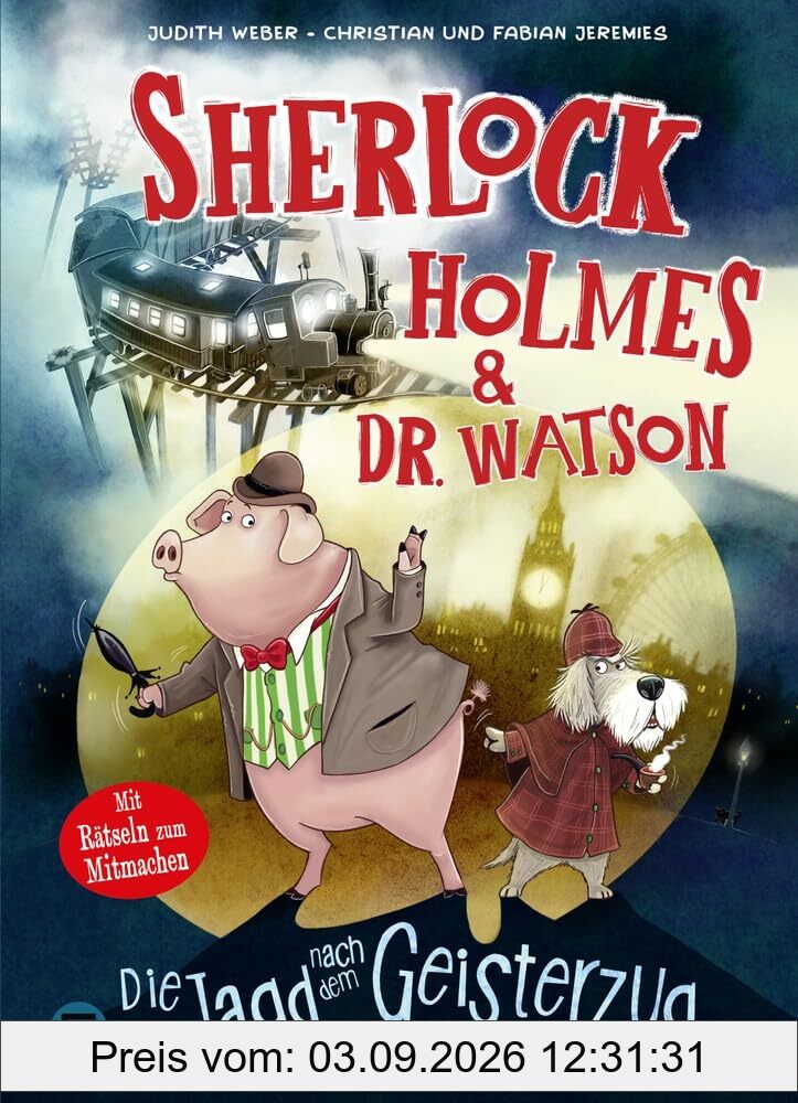 Sherlock Holmes & Dr. Watson. Die Jagd nach dem Geisterzug (Band 1): Spannender Kinder-Comic zum Miträtseln und Entdecken | Tierdetektive auf Spurensuche | Für Fans vom Comic von Enola Holmes