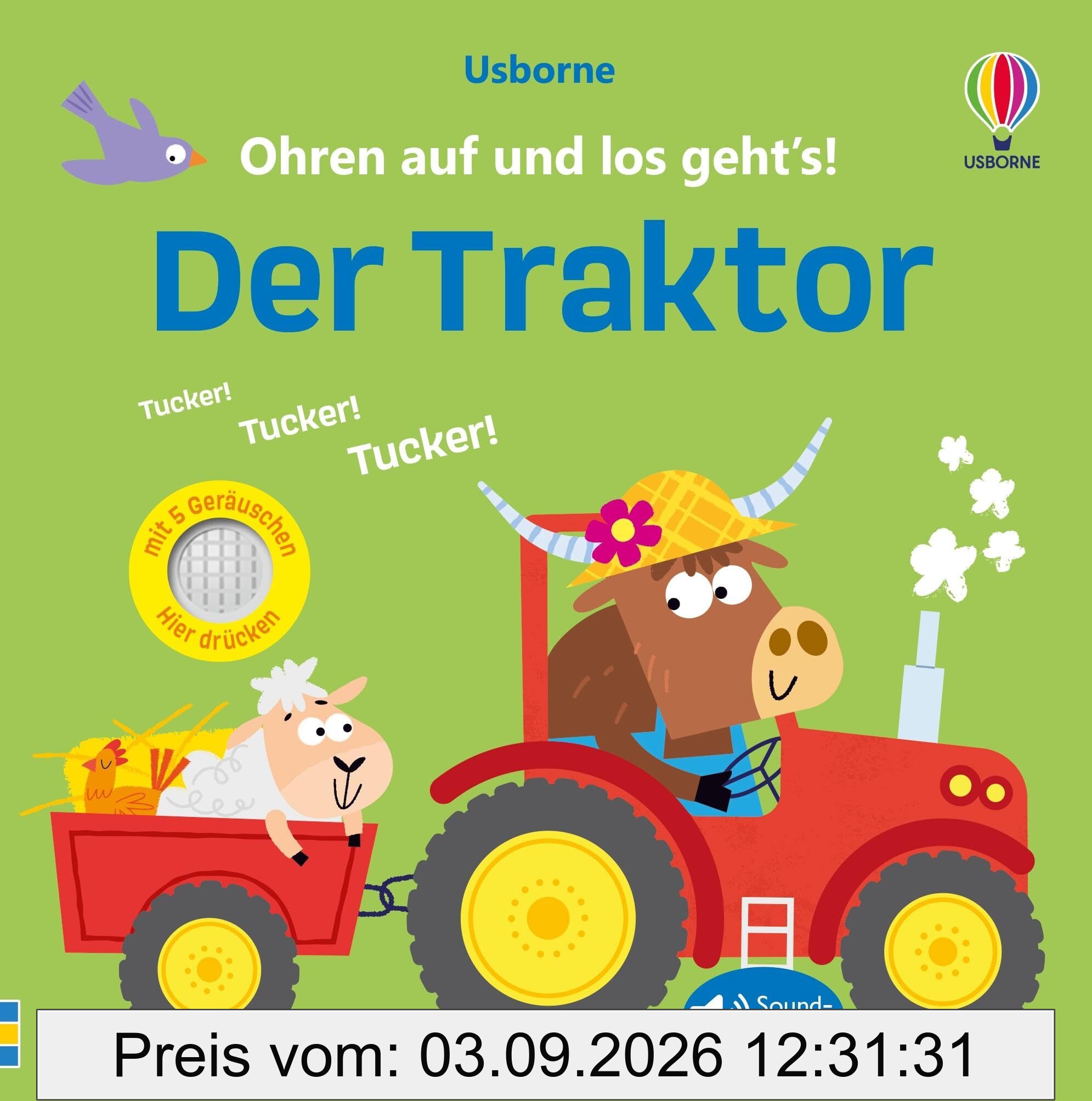 Ohren auf und los geht’s! Der Traktor: Soundbuch lässt den Traktor im Einsatz ertönen – ab 1 Jahr