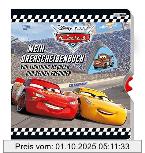 Disney Cars: Mein Drehscheibenbuch von Lightning McQueen und seinen Freunden: Pappbilderbuch mit Drehscheibe