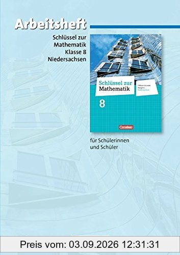 Schlüssel zur Mathematik - Differenzierende Ausgabe Niedersachsen: 8. Schuljahr - Arbeitsheft mit eingelegten Lösungen