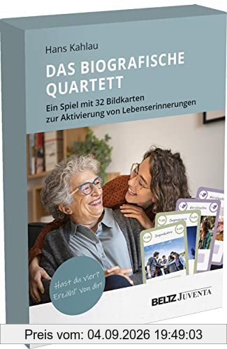 Das Biografische Quartett: Ein Spiel mit 32 Bildkarten zur Aktivierung von Lebenserinnerungen