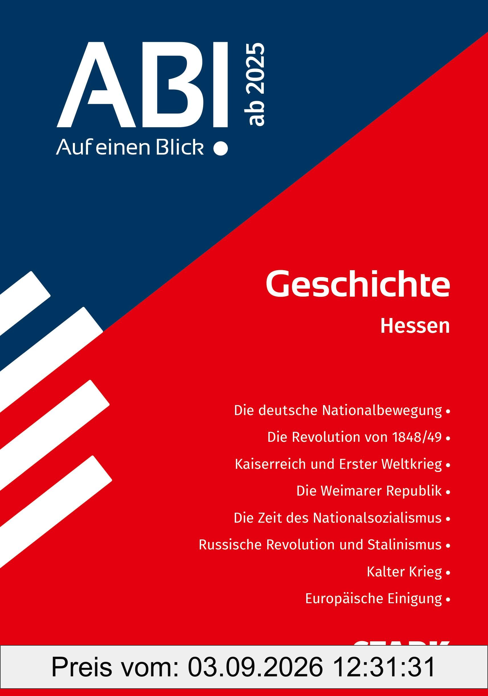 STARK Abi - auf einen Blick! Geschichte Hessen 2025