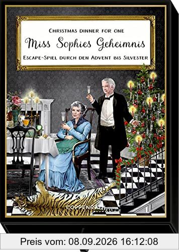 Schachtelspiel: Christmas Dinner for One – Miss Sophies Geheimnis – Escape-Spiel durch den Advent bis Silvester