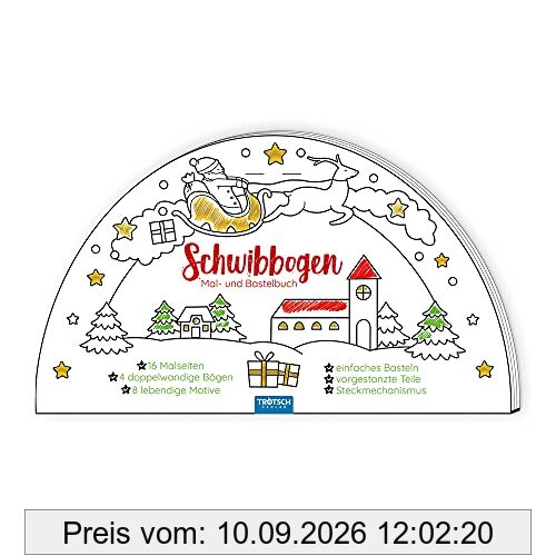 Trötsch Bastelbuch Schwibbogen Mal- und Bastelbuch: Bastelheft Beschäftigungsbuch