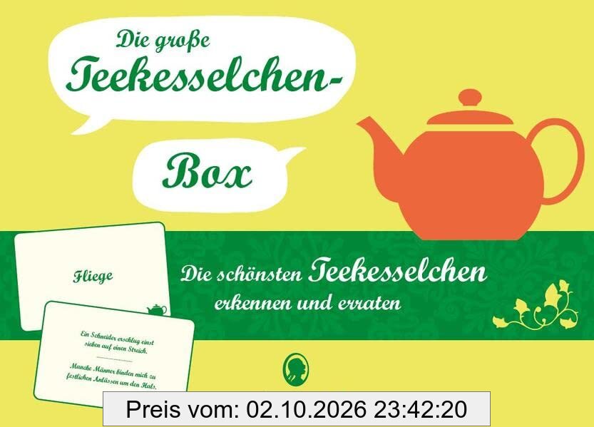 Die große Teekesselchen-Box, 100 Teile: Die schönsten Teekesselchen erkennen und erraten
