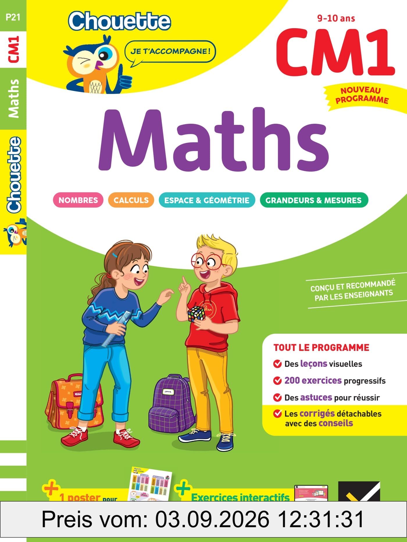 Maths CM1, 9-10 ans : nouveau programme