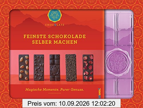 Feinste Schokolade selber machen: Magische Momente. Purer Genuss. Mit einer Form zum Gießen von drei ChocQlate-Schokoladentafeln