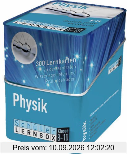 Schüler-Lernbox Physik Klasse 8-10: 300 Lernkarten zu den zentralen Wissensgebieten und Prüfungsfragen