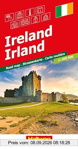Irland 1:300 000 Strassenkarte: Strassenkarte 1:300000 (Hallwag Strassenkarten)