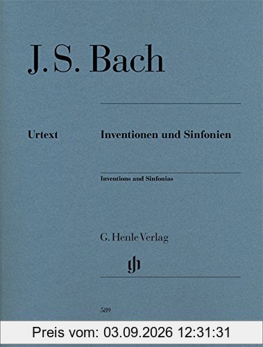 Inventionen und Sinfonien für Klavier BWV 772-801, Ausgabe mit Fingersatz