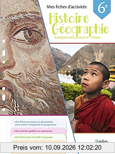 Histoire géographie, enseignement moral et civique 6e : mes fiches d'activités