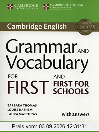 Grammar and Vocabulary for First and First for Schools Book with Answers and Audio (Cambridge Grammar for Exams)