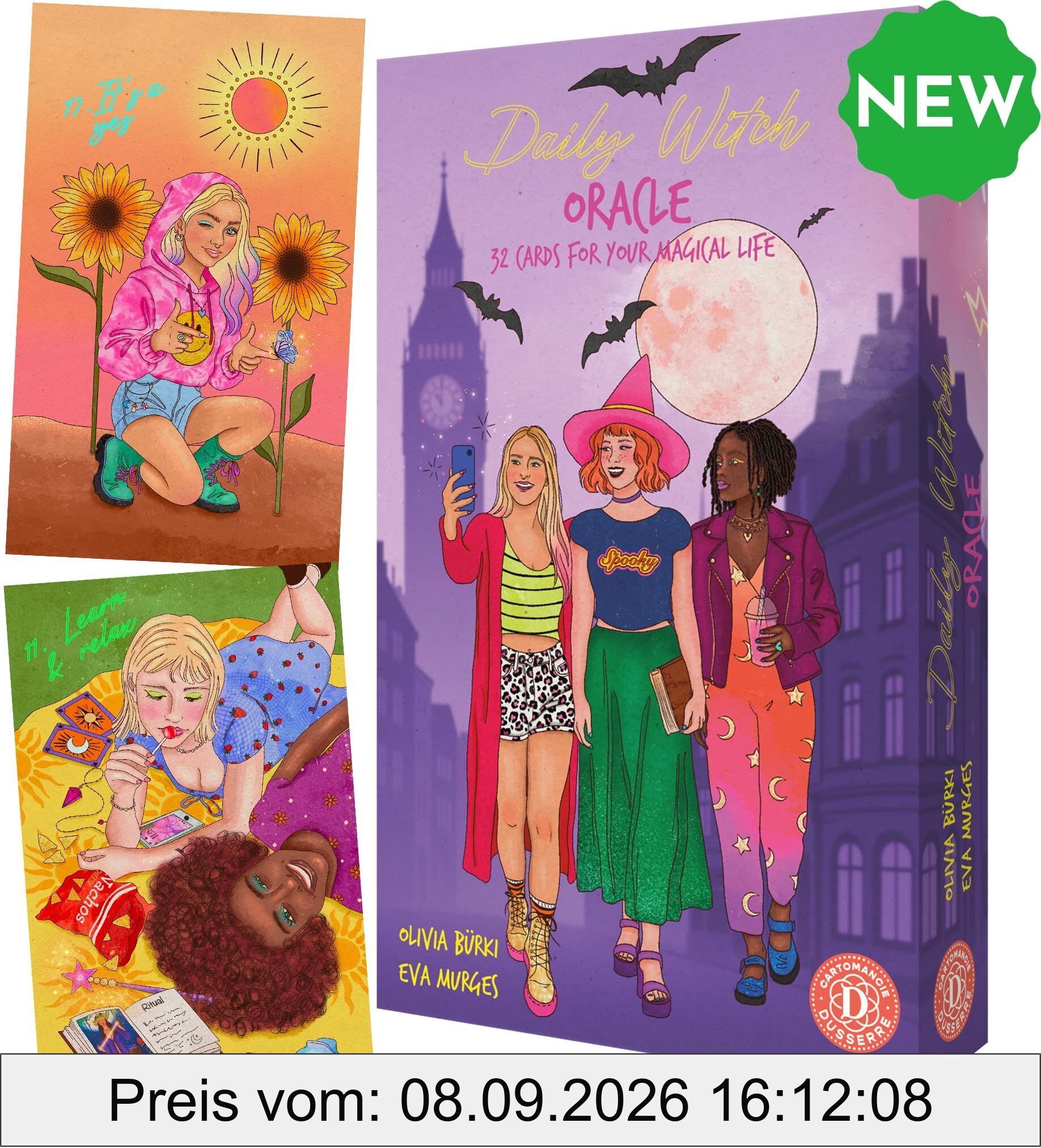 Daily Witch Oracle- 32 Oracle cards & 48-page booklet (English)