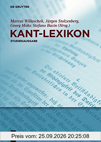 Kant-Lexikon: Studienausgabe