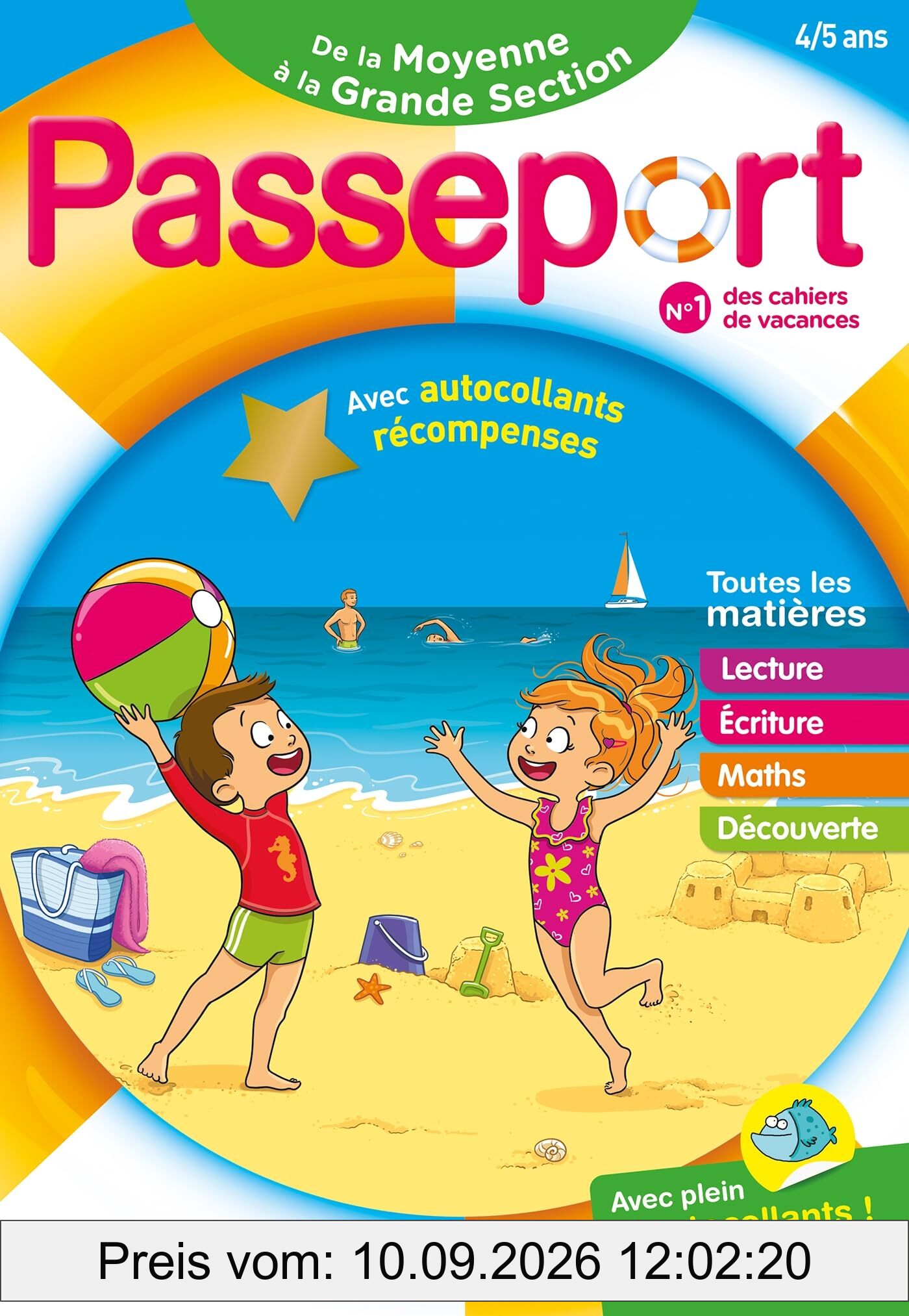 Passeport de la moyenne section à la grande section, 4-5 ans : toutes les matières