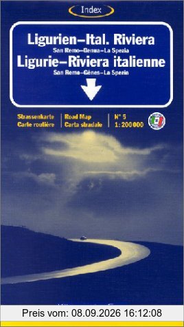 Kümmerly & Frey Karten, Ligurien, Italienische Riviera: Liguria - Italian Riviera Sheet 5 (1233)