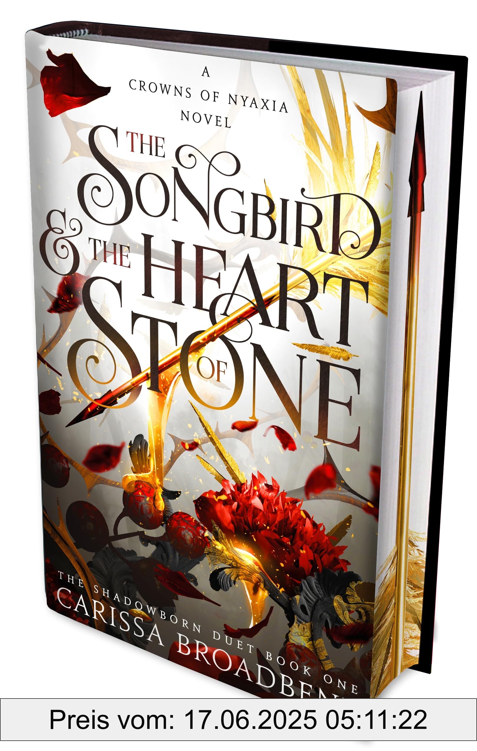 Binding : hardcover, Edition : Open Market - International exclusive, Label : The Songbird and the Heart of Stone : The Sunday Times bestselling romantasy and third book in the Crowns of Nyaxia series (Crowns of Nyaxia, 3), PackageQuantity : 1, medium : hardcover, numberOfPages : 448, publicationDate : 2024-11-19, releaseDate : 2024-11-19, languages : english, ISBN : 1035060965