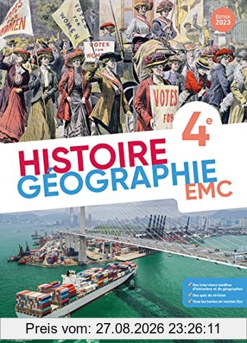 Histoire géographie, EMC, 4e : 2023