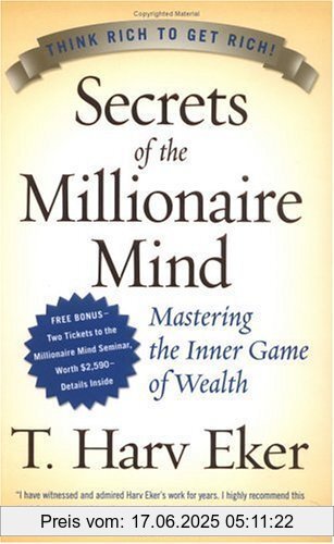 Binding : Gebundene Ausgabe, Label : HarperBusiness, Publisher : HarperBusiness, NumberOfItems : 1, PackageQuantity : 1, medium : Gebundene Ausgabe, numberOfPages : 224, publicationDate : 2005-02-15, releaseDate : 2005-02-15, authors : T. Harv Eker, languages : english, ISBN : 0060763280
