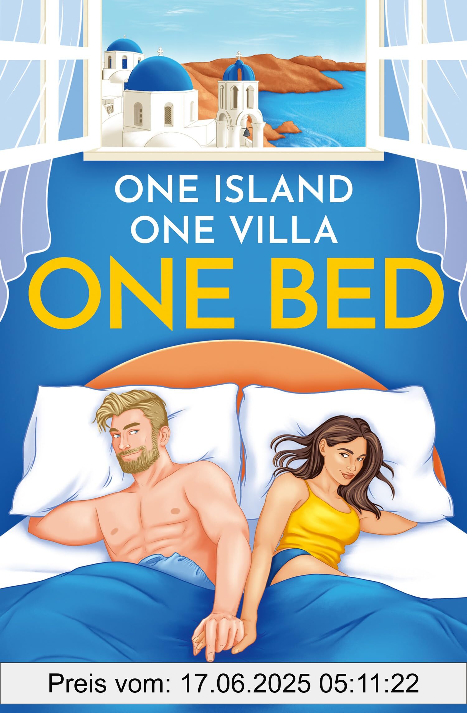 Binding : paperback, Label : One Bed : The hottest forced proximity romance for 2025 set in Santorini!, medium : paperback, numberOfPages : 368, publicationDate : 2025-01-02, releaseDate : 2025-01-02, languages : english, ISBN : 0008702365