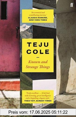 Binding : Taschenbuch, Edition : Main, Label : Faber and Faber Ltd., Publisher : Faber and Faber Ltd., medium : Taschenbuch, numberOfPages : 304, publicationDate : 2017-09-07, authors : Teju Cole, languages : english, ISBN : 0571328067