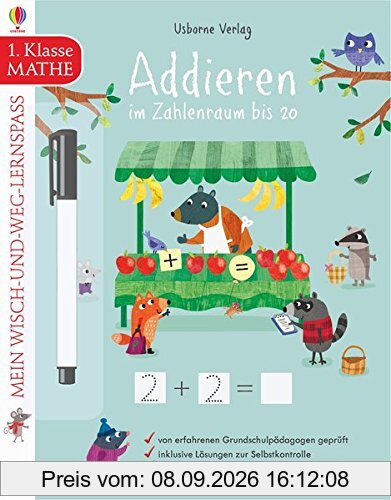 Mein Wisch-und-weg-Lernspaß: Addieren im Zahlenraum bis 20: 1. Klasse