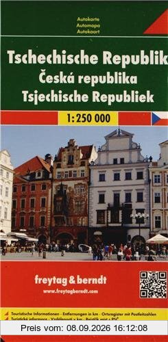 Freytag Berndt Autokarten, Tschechische Republik - Maßstab 1:250 000