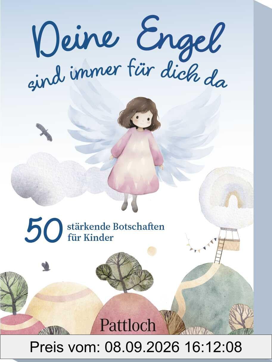 Kartenset: Deine Engel sind immer für dich da: 50 Botschaften für jeden Tag | Tolles Geschenk zur Kommunion für Kinder ab 6 Jahren (Kleine Geschenke zur Einschulung & für die Schultüte)