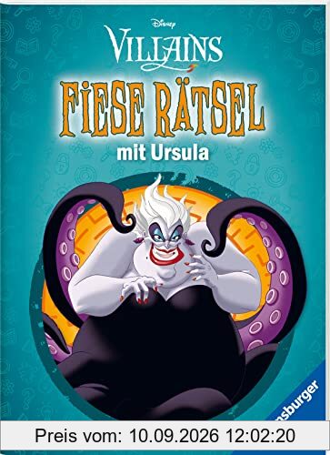 Ravensburger Disney Villains: Fiese Rätsel mit Ursula - Knifflige Rätsel für kluge Köpfe ab 9 Jahren
