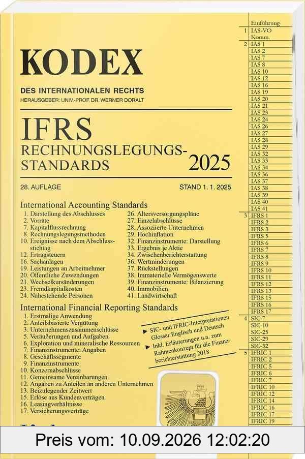 KODEX IFRS - Rechnungslegungsstandards 2025 (Kodex des Internationalen Rechts)