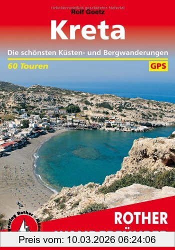 Rolf Goetz Kreta, Die Schönsten Küsten- Und Bergwanderungen. 60 Touren. Mit Gps-Daten