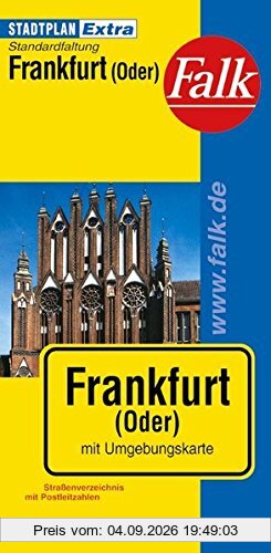 Falk Stadtplan Extra Standardfaltung Frankfurt (Oder)