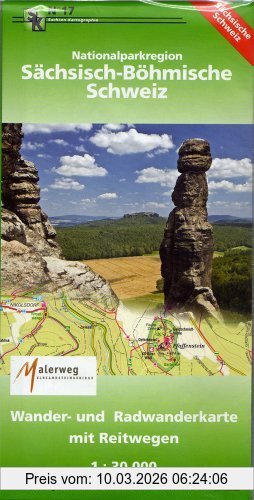 unbekannt Nationalparkregion Sächsisch-Böhmische Schweiz, Wander- Und Radwanderkarte. 1, 30000