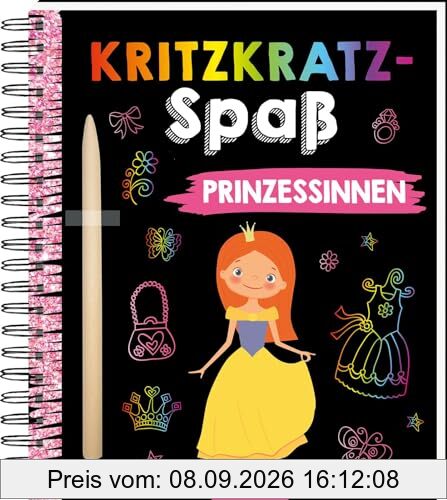 Kritzkratz-Spaß Prinzessinnen: Kreativer Kratzelspaß mit Malideen und Holzstift für Kinder ab 5 Jahren