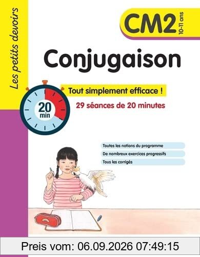 Conjugaison CM2, 10-11 ans : 29 séances de 20 minutes
