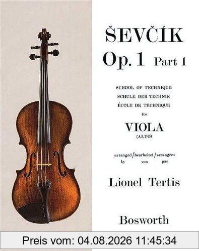Otakar Sevcik Sevcik Viola Sudies. Op. 1 Part 1. Schule Der Technik Für Viola
