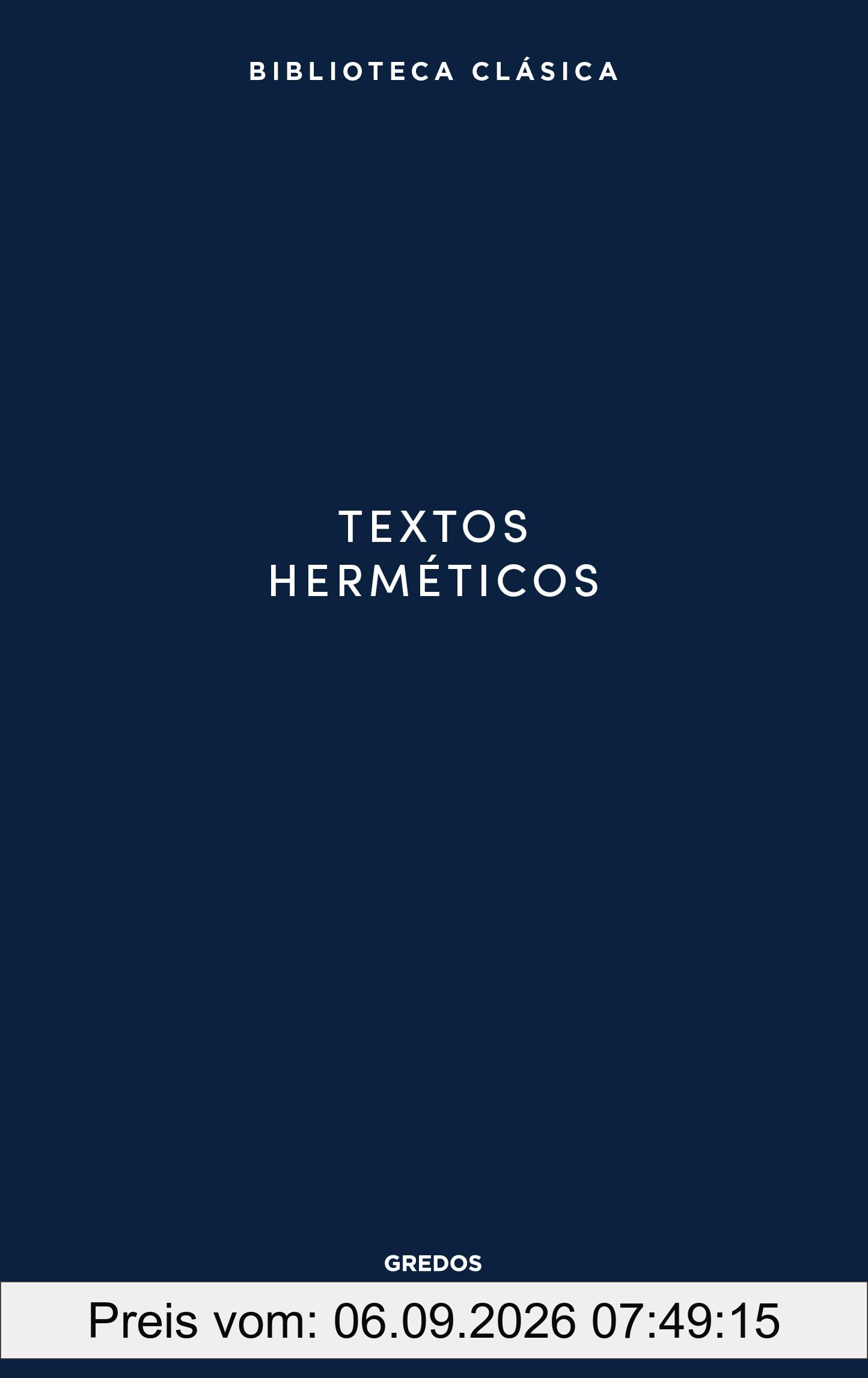 Textos herméticos (Biblioteca Clásica Gredos)
