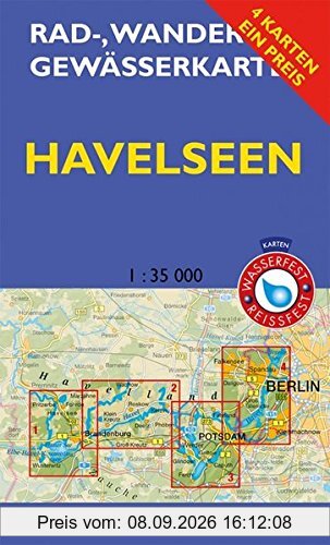 Rad-, Wander- und Gewässerkarten-Set: Havelseen: Mit den Karten: Havelseen 1: Brandenburg/Havel, Havelseen 2: Beetzsee bis Ketzin, Havelseen 3: ... und Gewässerkarten Berlin/Brandenburg)