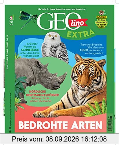 GEOlino Extra / GEOlino extra 89/2021 - Bedrohte Arten: Monothematisches Themenheft für kleine Abenteurer
