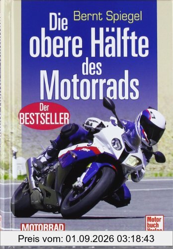 Die obere Hälfte des Motorrads