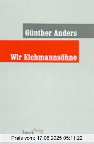 Binding : Taschenbuch, Edition : 3, Label : C.H.Beck, Publisher : C.H.Beck, medium : Taschenbuch, numberOfPages : 100, publicationDate : 2001-11-27, authors : Günther Anders, languages : german, ISBN : 3406475485